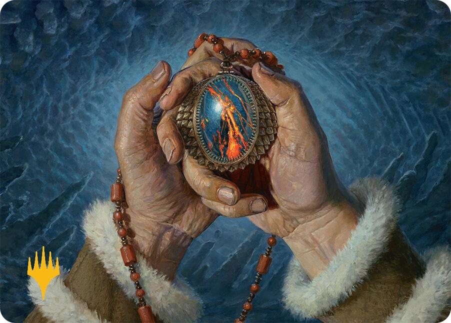 Mox Jasper Art Card (28/54) (Gold-Stamped) [Tarkir: Dragonstorm Art Series] | Exor Games New Glasgow