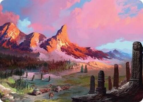 Rugged Highlands Art Card (29/54) [Tarkir: Dragonstorm Art Series] | Exor Games New Glasgow