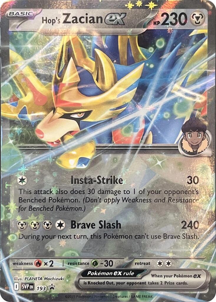 Hop's Zacian ex (SVP193) [Scarlet & Violet: Black Star Promos] | Exor Games New Glasgow
