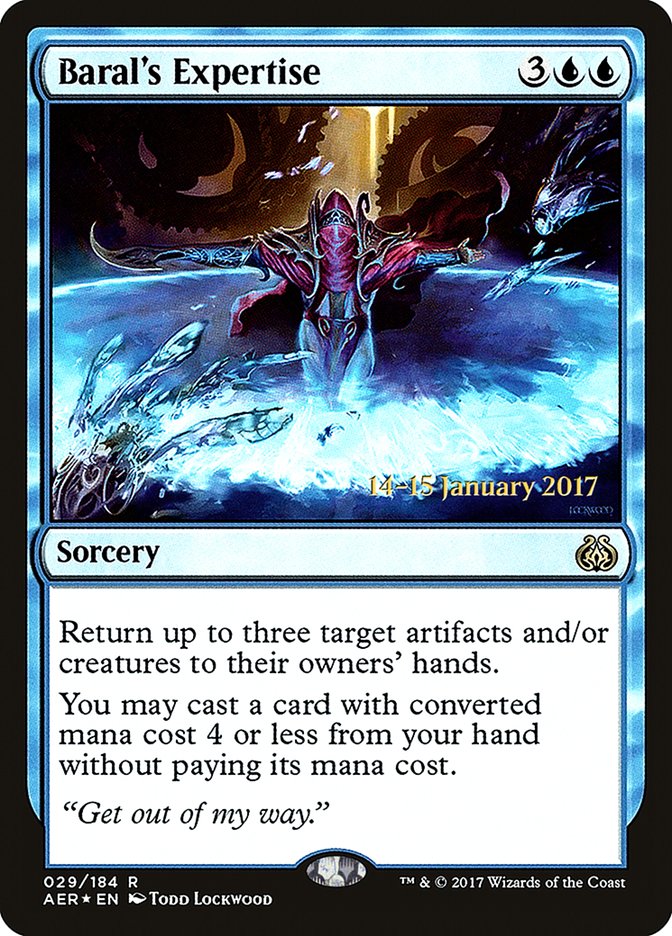 Baral's Expertise [Aether Revolt Prerelease Promos] | Exor Games New Glasgow