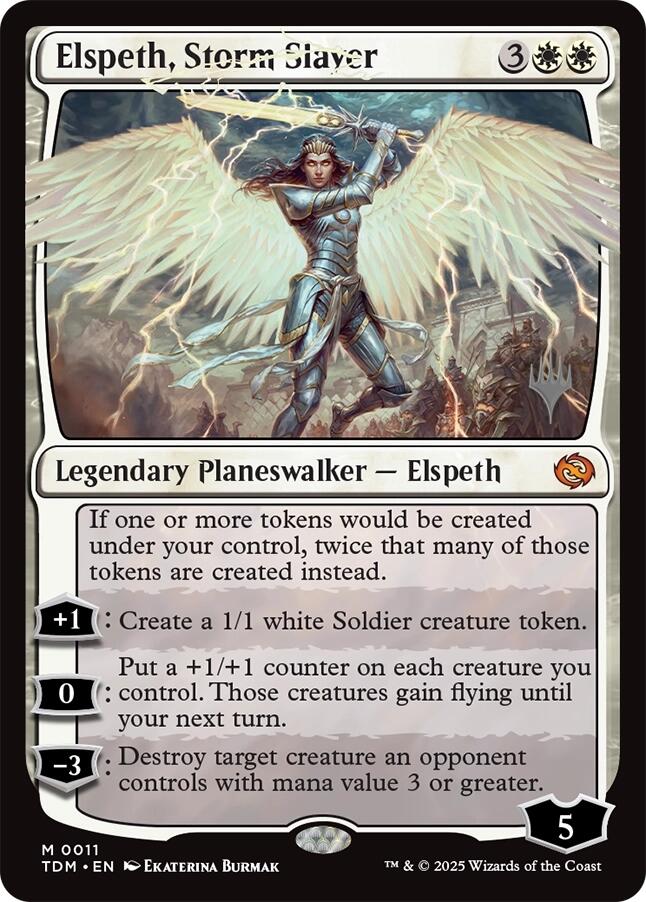 Elspeth, Storm Slayer [Tarkir: Dragonstorm Promos] | Exor Games New Glasgow