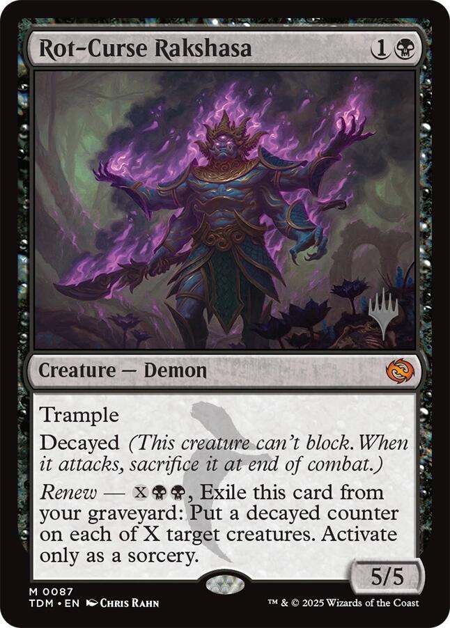 Rot-Curse Rakshasa [Tarkir: Dragonstorm Promos] | Exor Games New Glasgow