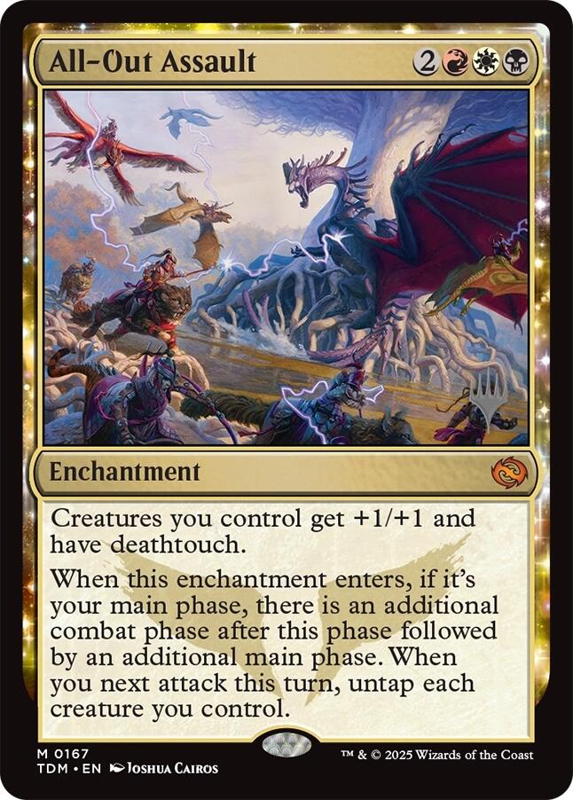 All-Out Assault [Tarkir: Dragonstorm Promos] | Exor Games New Glasgow