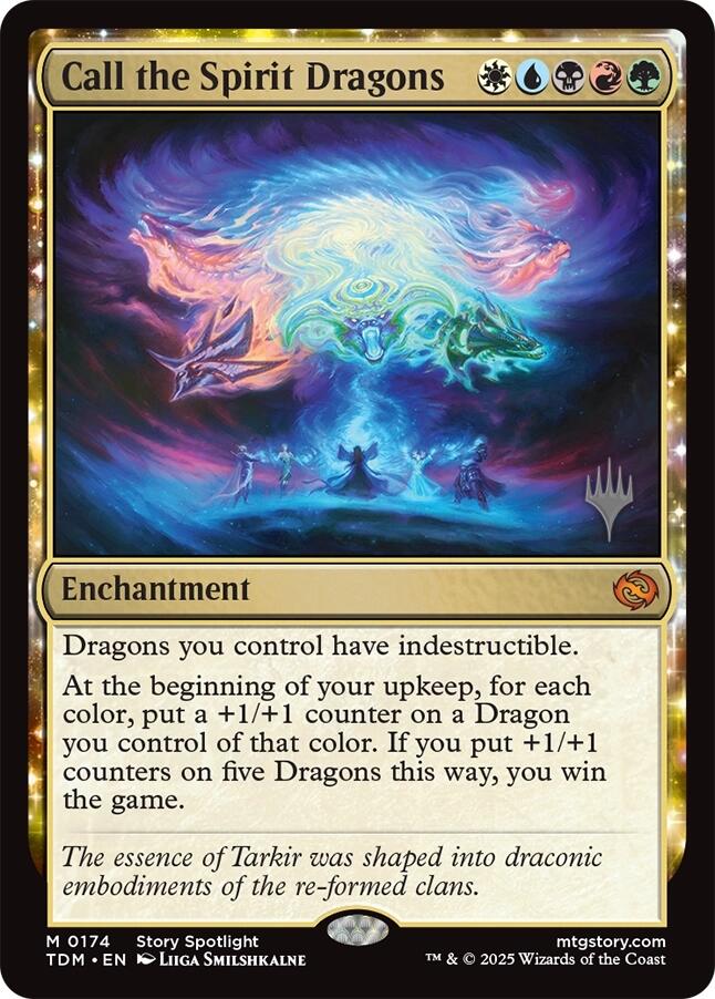 Call the Spirit Dragons [Tarkir: Dragonstorm Promos] | Exor Games New Glasgow