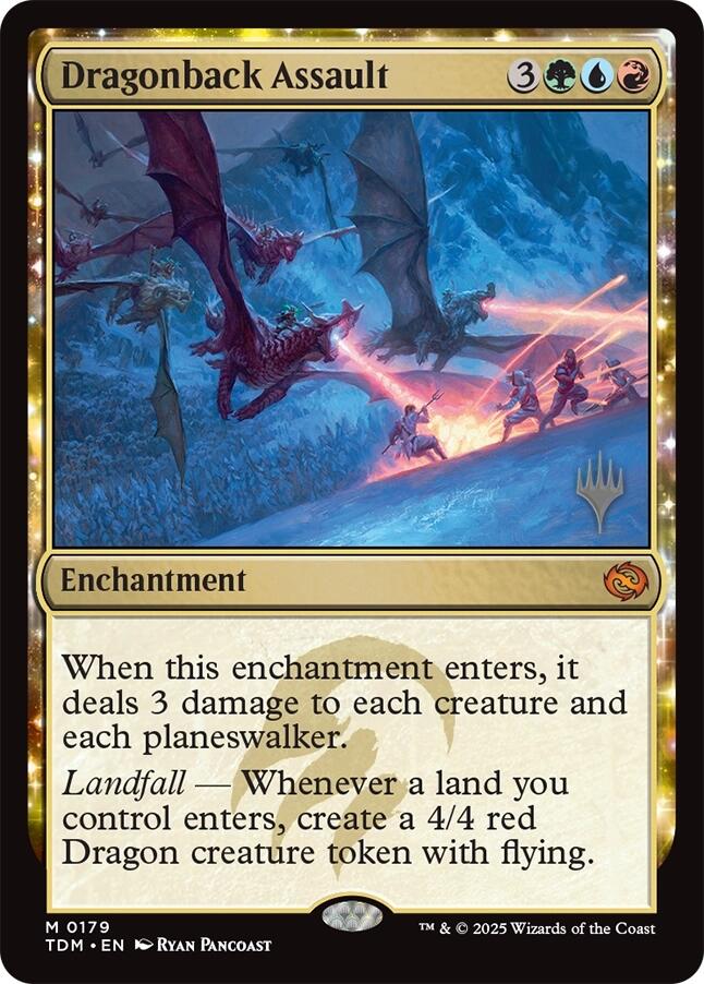 Dragonback Assault [Tarkir: Dragonstorm Promos] | Exor Games New Glasgow