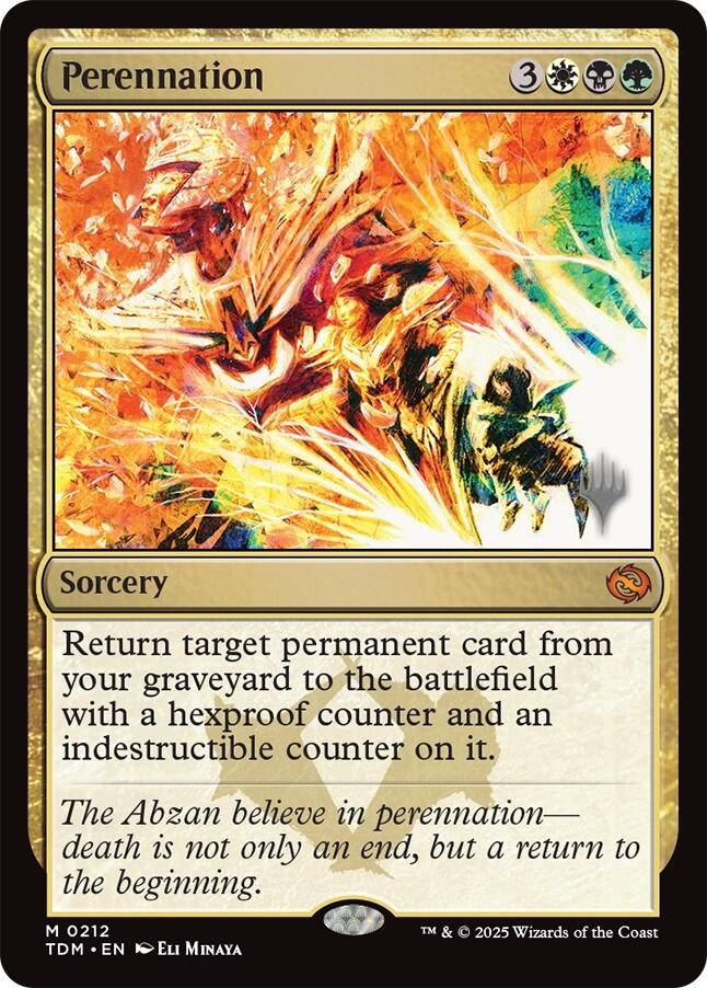 Perennation [Tarkir: Dragonstorm Promos] | Exor Games New Glasgow
