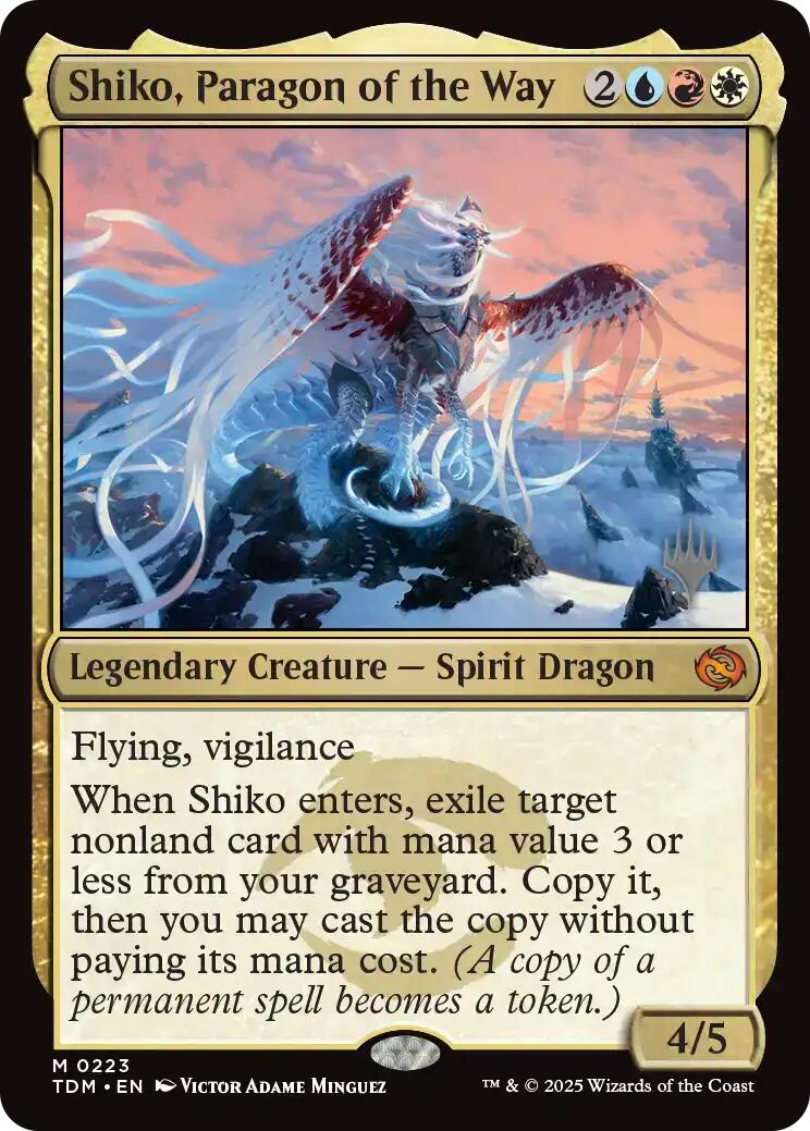 Shiko, Paragon of the Way [Tarkir: Dragonstorm Promos] | Exor Games New Glasgow
