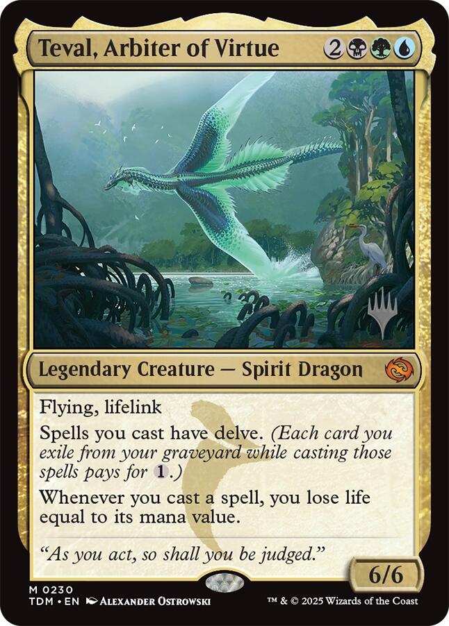 Teval, Arbiter of Virtue [Tarkir: Dragonstorm Promos] | Exor Games New Glasgow