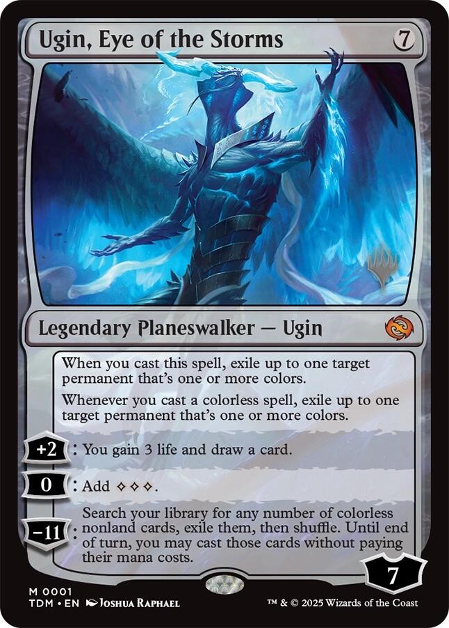 Ugin, Eye of the Storms [Tarkir: Dragonstorm Promos] | Exor Games New Glasgow