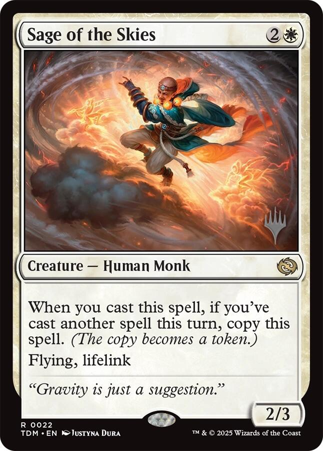 Sage of the Skies [Tarkir: Dragonstorm Promos] | Exor Games New Glasgow