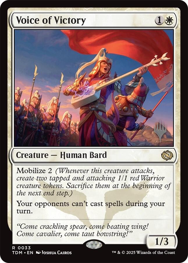 Voice of Victory [Tarkir: Dragonstorm Promos] | Exor Games New Glasgow