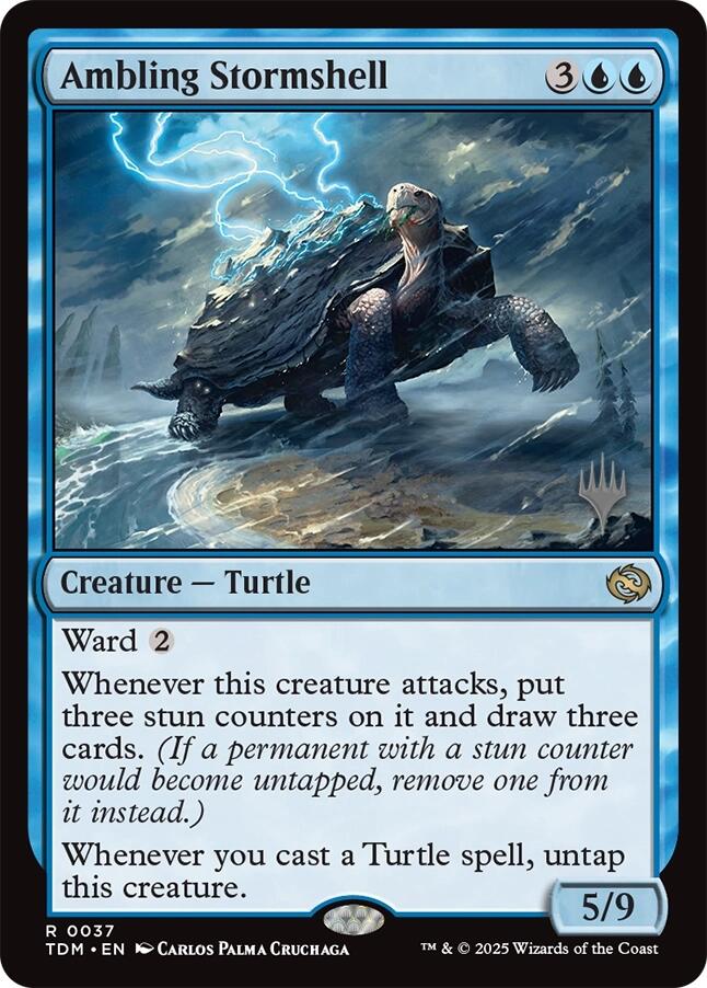 Ambling Stormshell [Tarkir: Dragonstorm Promos] | Exor Games New Glasgow