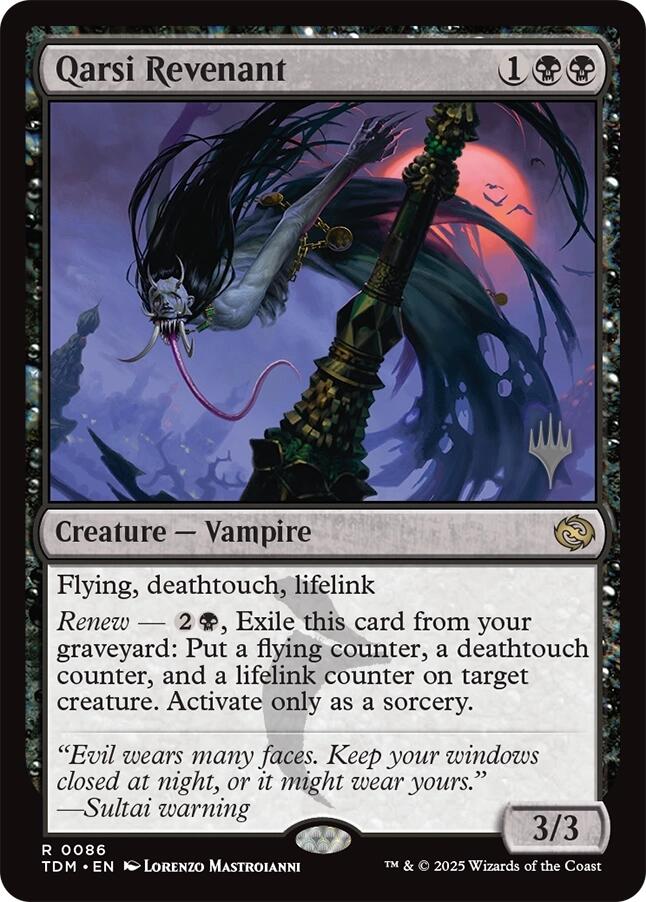 Qarsi Revenant [Tarkir: Dragonstorm Promos] | Exor Games New Glasgow