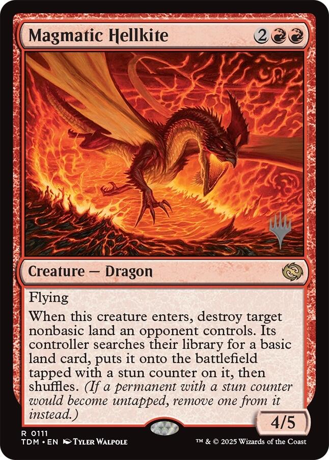 Magmatic Hellkite [Tarkir: Dragonstorm Promos] | Exor Games New Glasgow