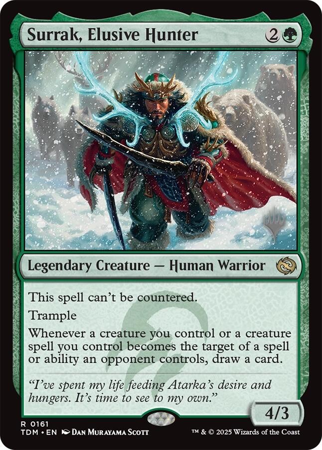 Surrak, Elusive Hunter [Tarkir: Dragonstorm Promos] | Exor Games New Glasgow