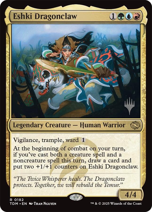 Eshki Dragonclaw [Tarkir: Dragonstorm Promos] | Exor Games New Glasgow