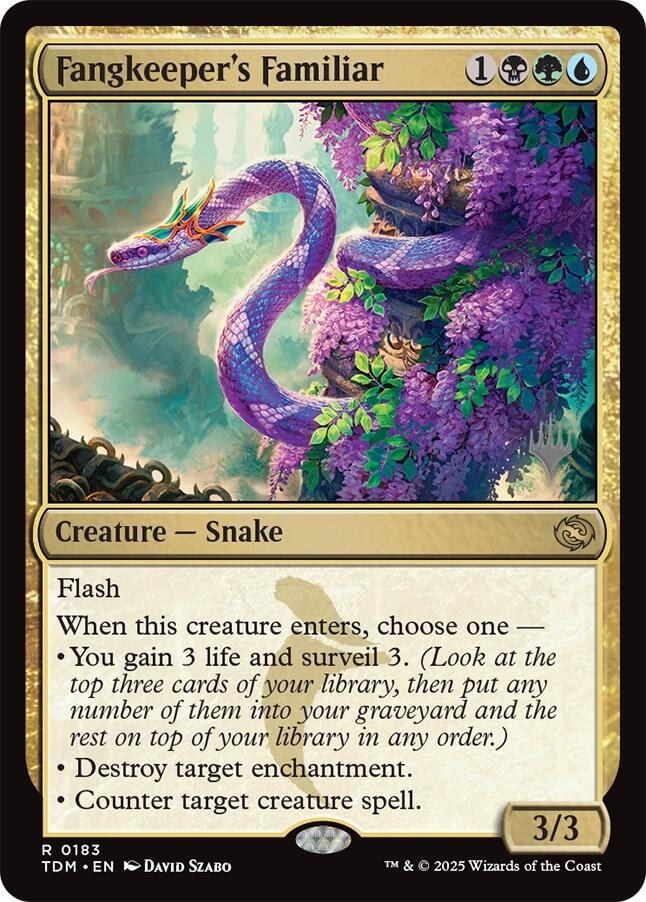 Fangkeeper's Familiar [Tarkir: Dragonstorm Promos] | Exor Games New Glasgow