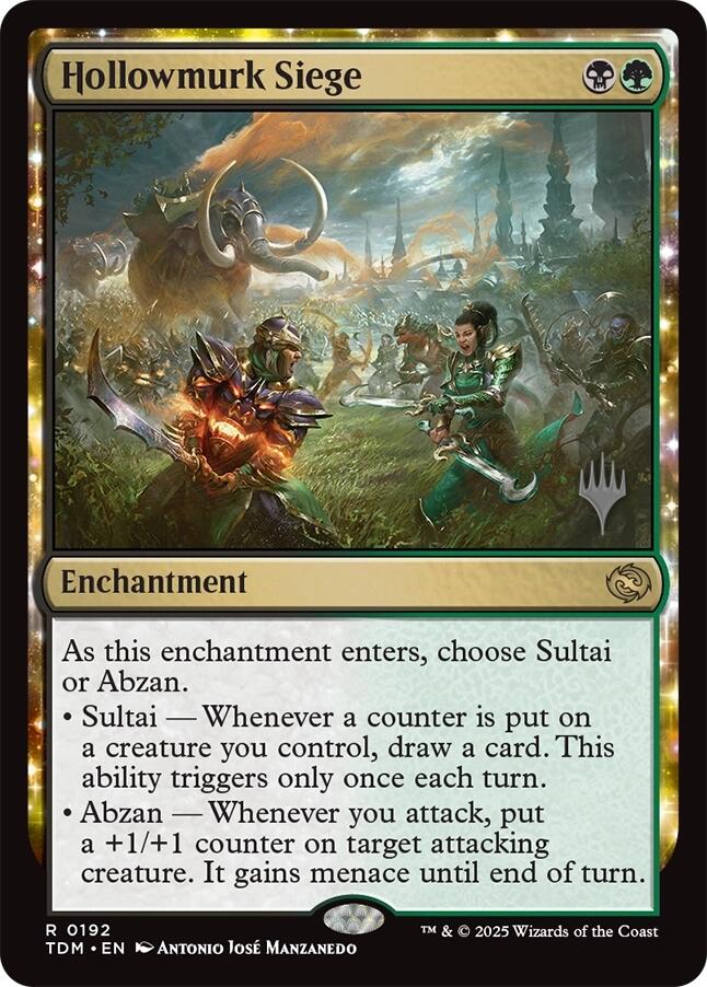 Hollowmurk Siege [Tarkir: Dragonstorm Promos] | Exor Games New Glasgow