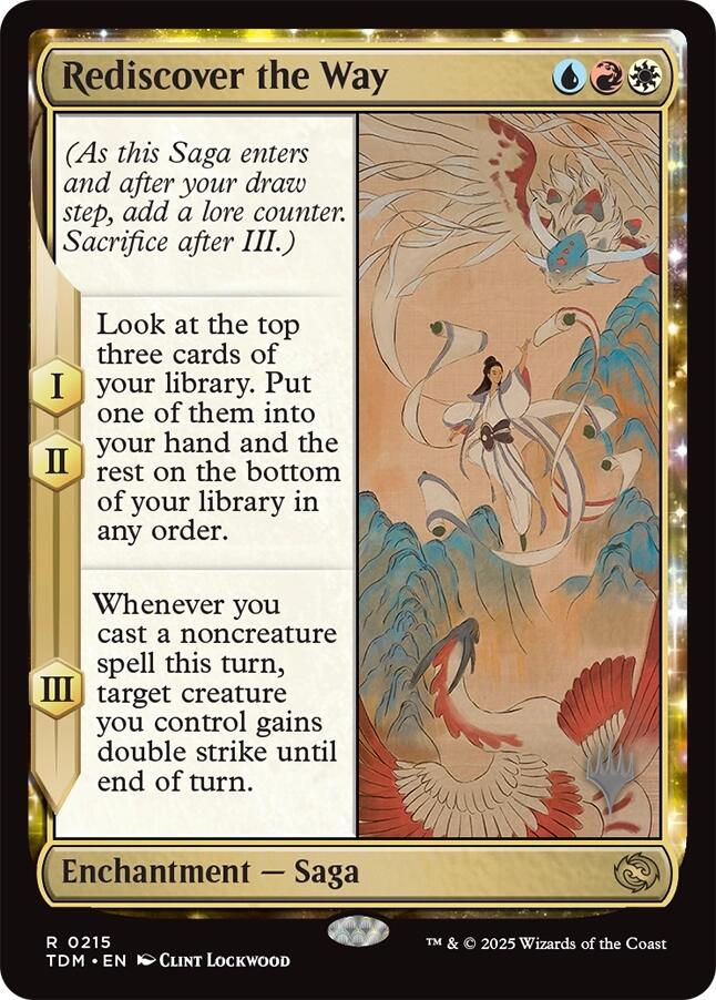 Rediscover the Way [Tarkir: Dragonstorm Promos] | Exor Games New Glasgow