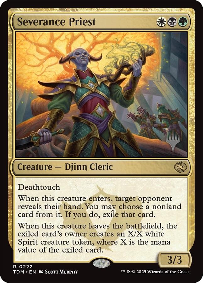 Severance Priest [Tarkir: Dragonstorm Promos] | Exor Games New Glasgow