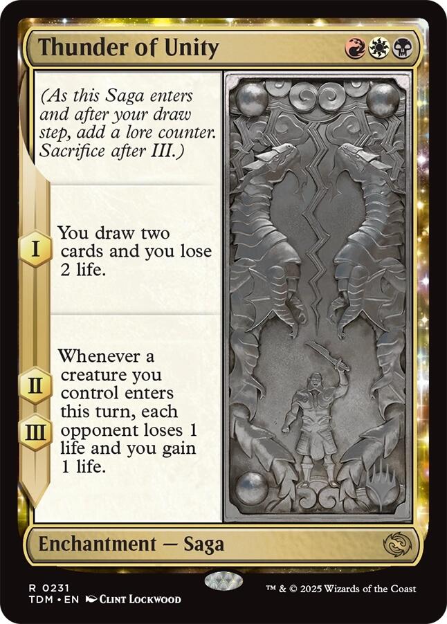 Thunder of Unity [Tarkir: Dragonstorm Promos] | Exor Games New Glasgow