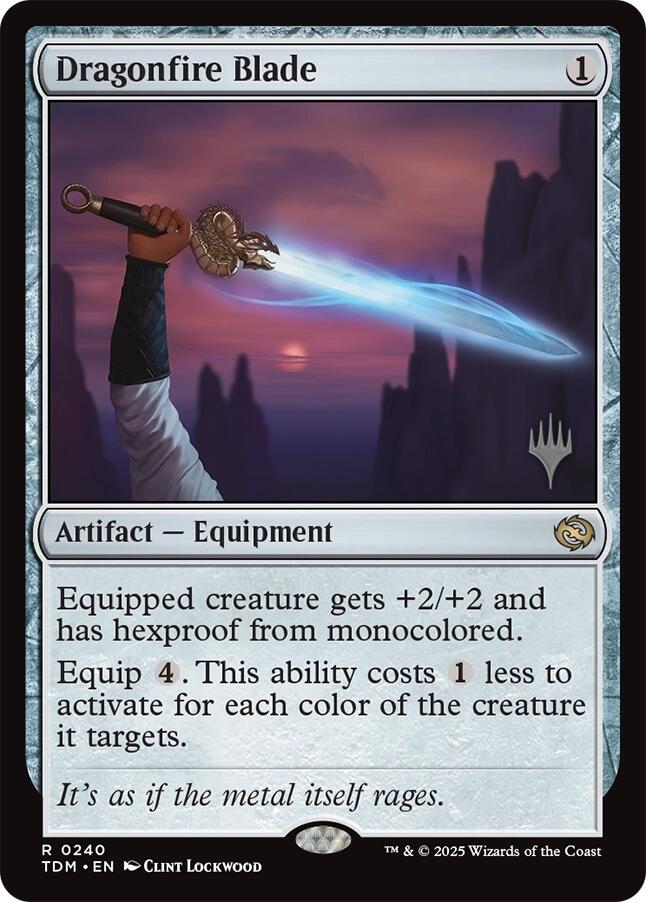 Dragonfire Blade [Tarkir: Dragonstorm Promos] | Exor Games New Glasgow