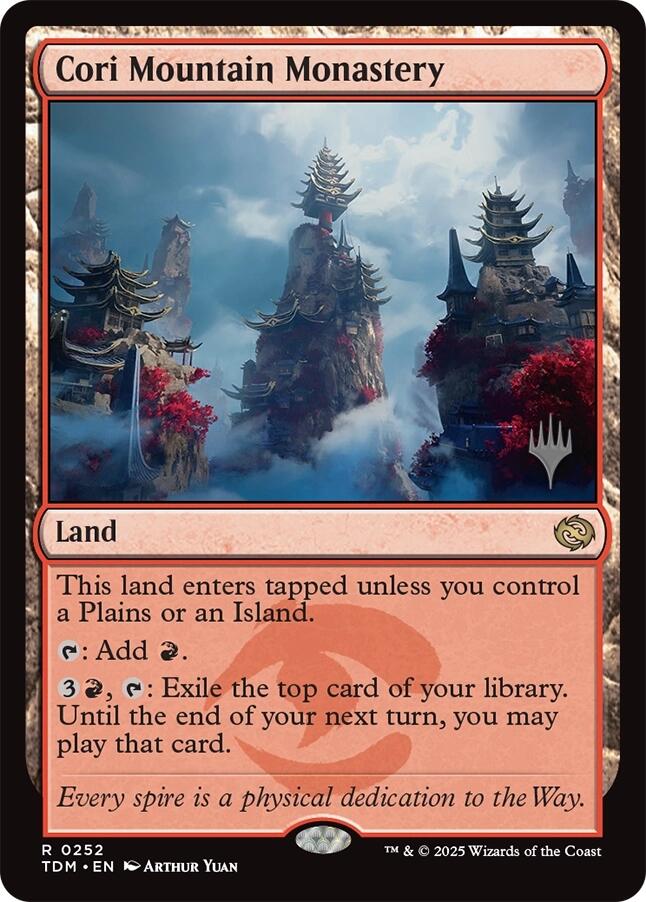 Cori Mountain Monastery [Tarkir: Dragonstorm Promos] | Exor Games New Glasgow