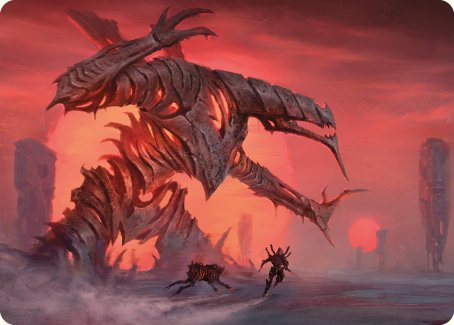Red Sun's Zenith Art Card [Phyrexia: All Will Be One Art Series] | Exor Games New Glasgow
