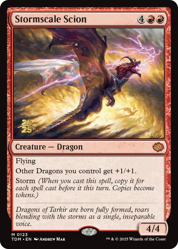 Stormscale Scion [Tarkir: Dragonstorm Prerelease Promos] | Exor Games New Glasgow