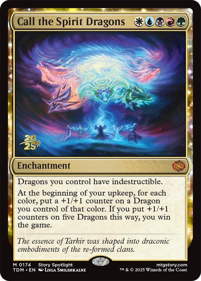 Call the Spirit Dragons [Tarkir: Dragonstorm Prerelease Cards] | Exor Games New Glasgow