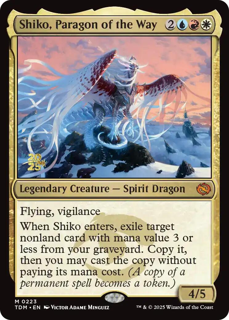 Shiko, Paragon of the Way [Tarkir: Dragonstorm Prerelease Promos] | Exor Games New Glasgow