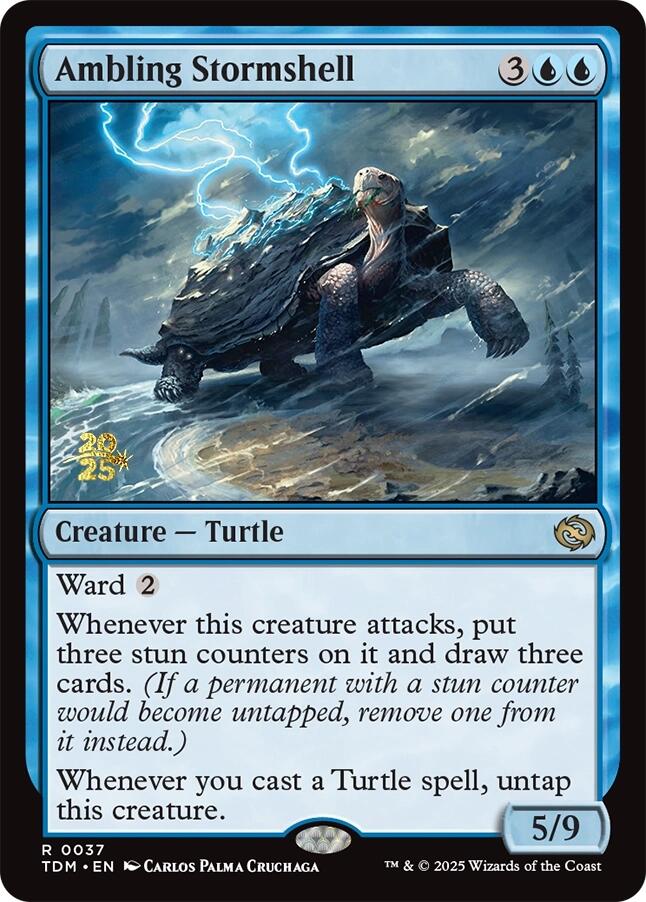 Ambling Stormshell [Tarkir: Dragonstorm Prerelease Promos] | Exor Games New Glasgow
