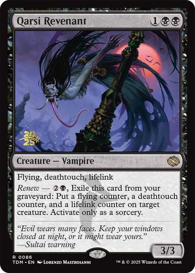 Qarsi Revenant [Tarkir: Dragonstorm Prerelease Promos] | Exor Games New Glasgow