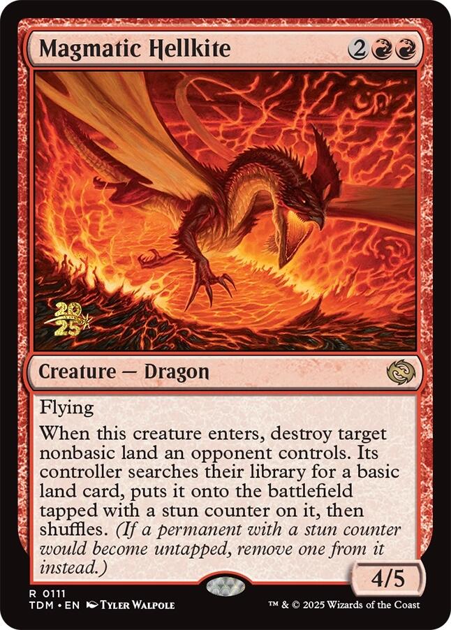 Magmatic Hellkite [Tarkir: Dragonstorm Prerelease Promos] | Exor Games New Glasgow
