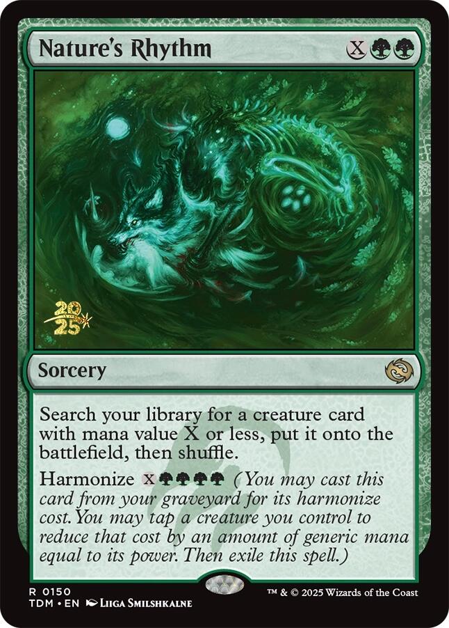 Nature's Rhythm [Tarkir: Dragonstorm Prerelease Promos] | Exor Games New Glasgow
