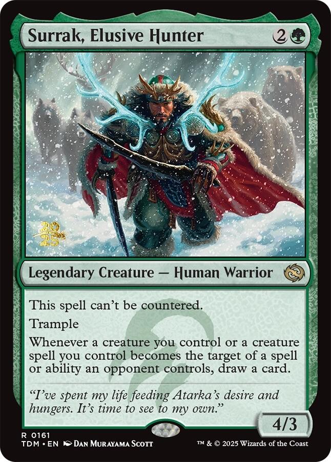 Surrak, Elusive Hunter [Tarkir: Dragonstorm Prerelease Promos] | Exor Games New Glasgow