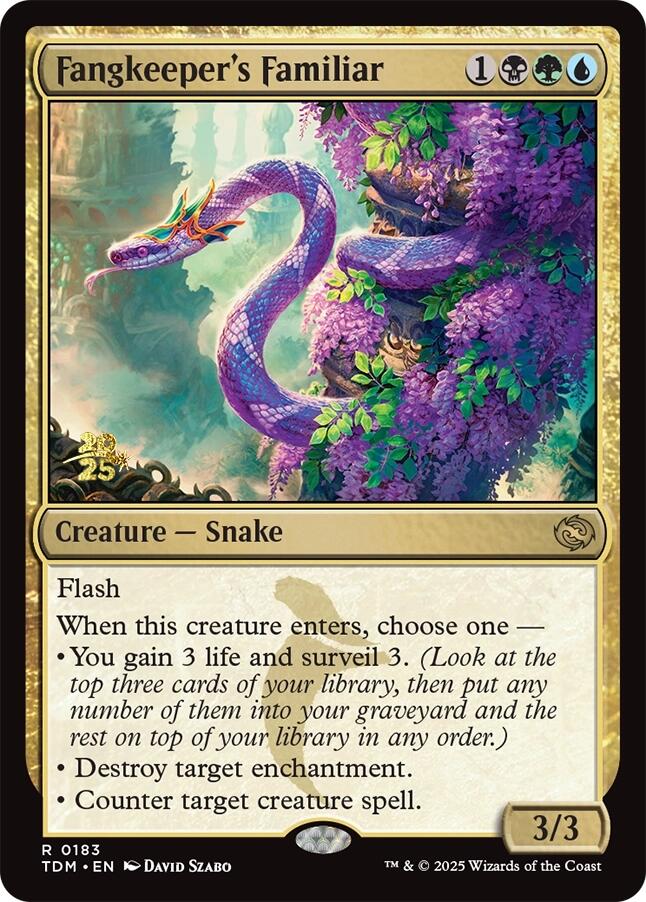 Fangkeeper's Familiar [Tarkir: Dragonstorm Prerelease Promos] | Exor Games New Glasgow