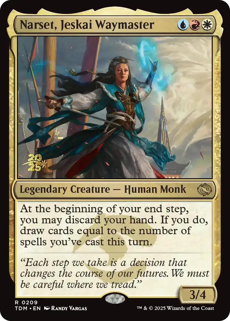 Narset, Jeskai Waymaster [Tarkir: Dragonstorm Prerelease Cards] | Exor Games New Glasgow