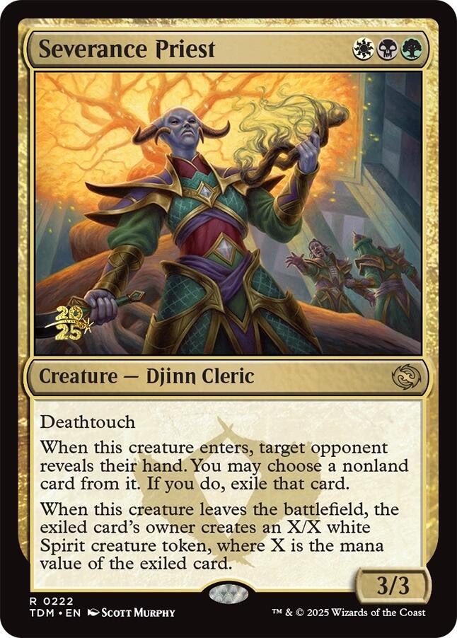 Severance Priest [Tarkir: Dragonstorm Prerelease Promos] | Exor Games New Glasgow