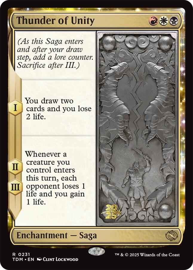 Thunder of Unity [Tarkir: Dragonstorm Prerelease Promos] | Exor Games New Glasgow