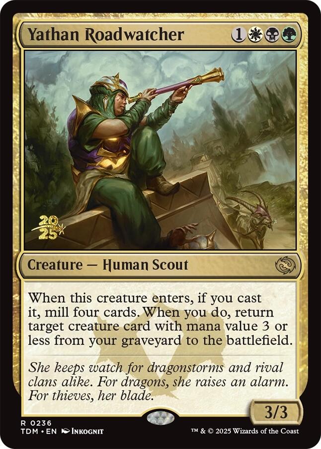 Yathan Roadwatcher [Tarkir: Dragonstorm Prerelease Promos] | Exor Games New Glasgow