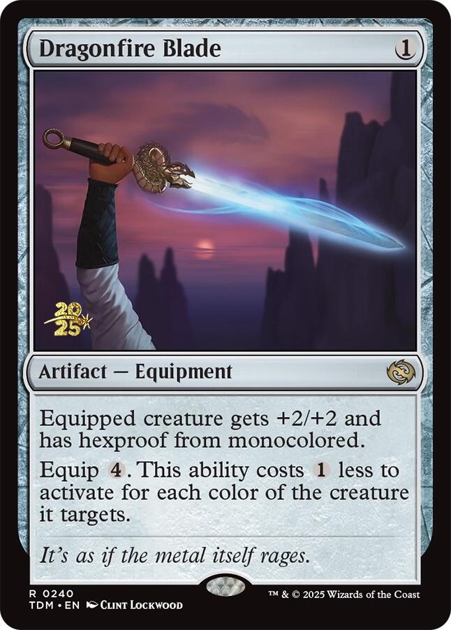 Dragonfire Blade [Tarkir: Dragonstorm Prerelease Promos] | Exor Games New Glasgow