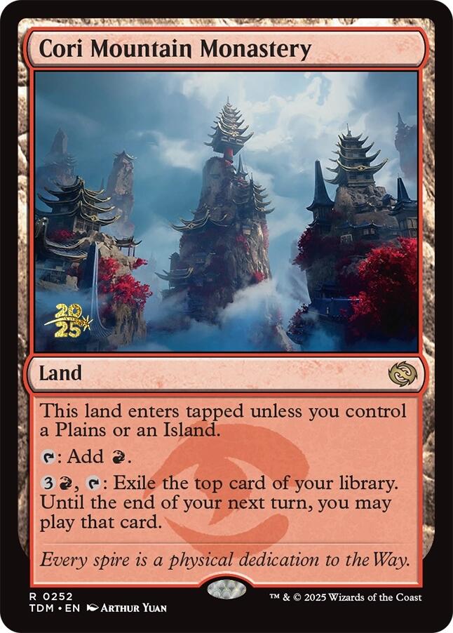 Cori Mountain Monastery [Tarkir: Dragonstorm Prerelease Promos] | Exor Games New Glasgow