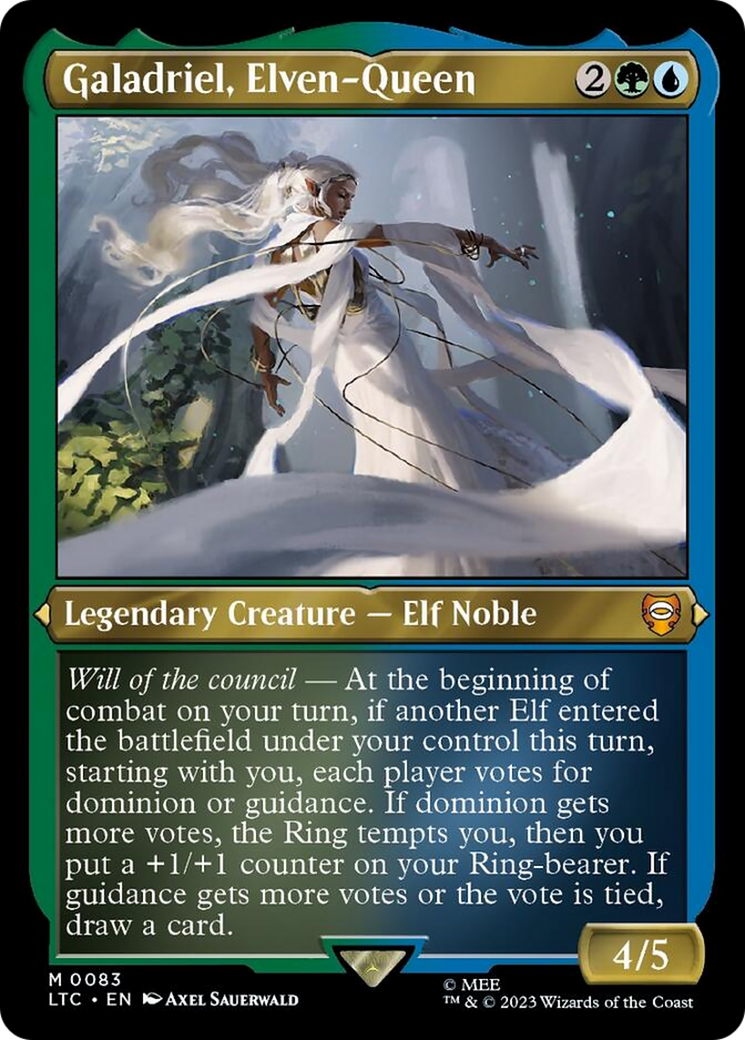 Galadriel, Elven-Queen (Display Commander) [The Lord of the Rings: Tales of Middle-Earth Commander] | Exor Games New Glasgow