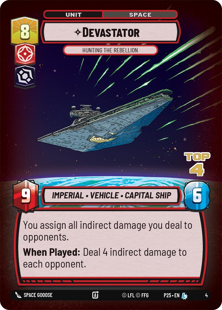 Devastator - Hunting the Rebellion (4) (Top 4) (4) [Store Showdown Promos] | Exor Games New Glasgow