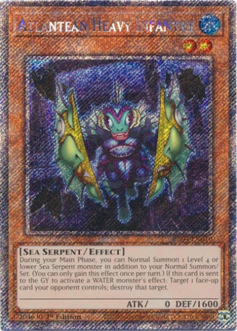 Atlantean Heavy Infantry [RA04-EN010] Platinum Secret Rare | Exor Games New Glasgow
