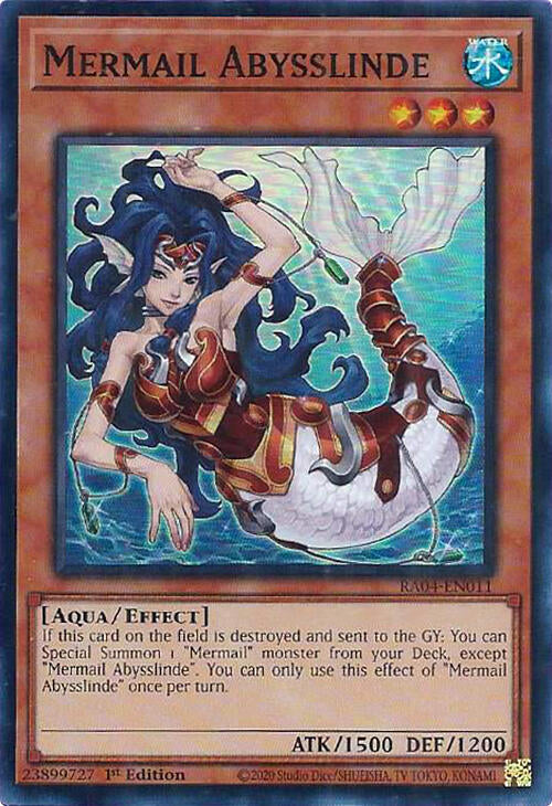 Mermail Abysslinde [RA04-EN011] Super Rare | Exor Games New Glasgow