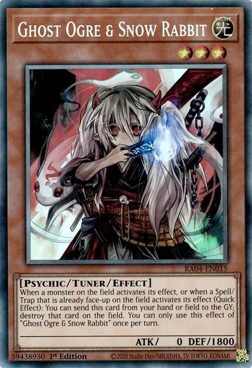 Ghost Ogre & Snow Rabbit [RA04-EN015] Prismatic Collector's Rare | Exor Games New Glasgow