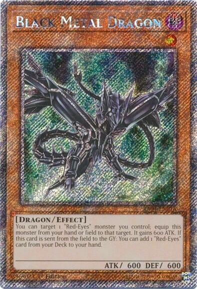 Black Metal Dragon [RA04-EN016] Platinum Secret Rare | Exor Games New Glasgow