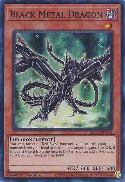 Black Metal Dragon [RA04-EN016] Super Rare | Exor Games New Glasgow
